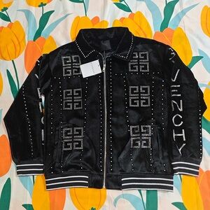 Givenchy Black Velvet Embellished Jacket